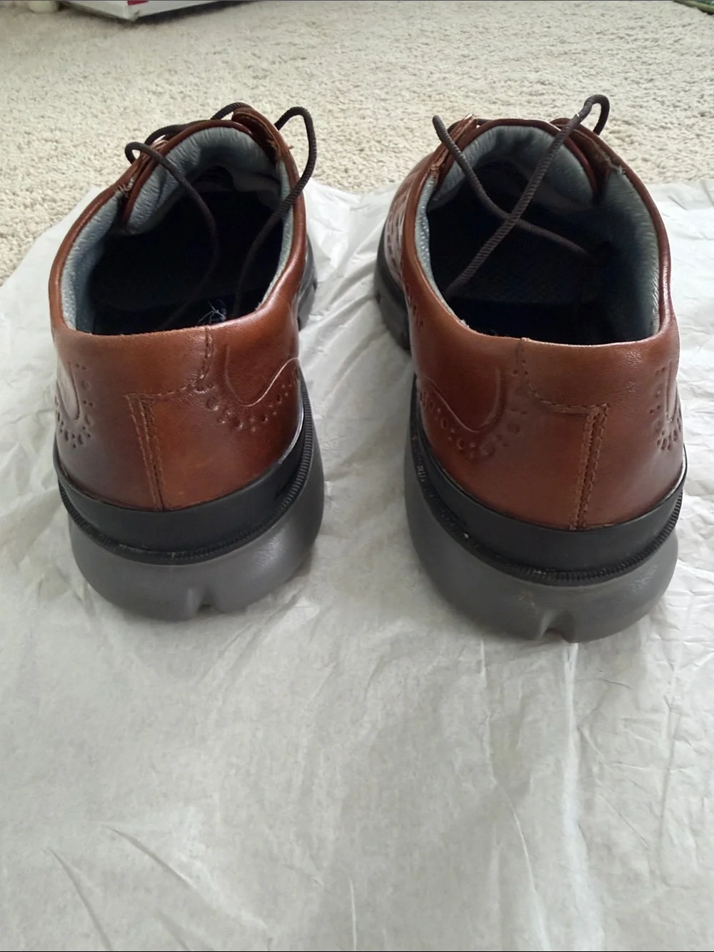 Johnston & Murphy Brown Leather Wingtip Oxfords XC4 waterproof Smart Degree tech